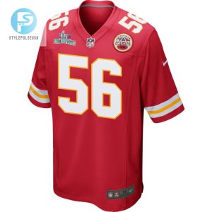 George Karlaftis 56 Kansas City Chiefs Super Bowl Lvii Champions Men Game Jersey Red stylepulseusa 1 2