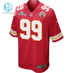 Khalen Saunders 99 Kansas City Chiefs Super Bowl Lvii Champions Men Game Jersey Red stylepulseusa 1 2