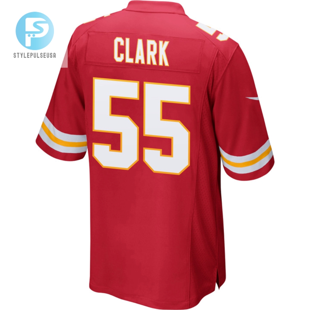 Frank Clark 55 Kansas City Chiefs Super Bowl Lvii Champions Men Game Jersey  Red 