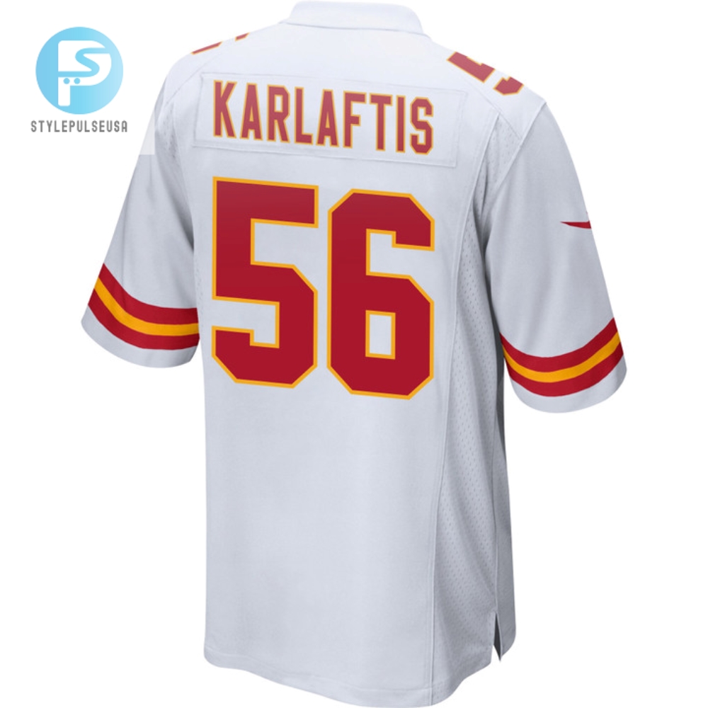 George Karlaftis 56 Kansas City Chiefs Super Bowl Lvii Champions Men Game Jersey  White 