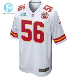 George Karlaftis 56 Kansas City Chiefs Super Bowl Lvii Champions Men Game Jersey White stylepulseusa 1 2