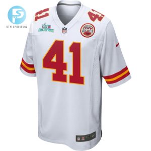 James Winchester 41 Kansas City Chiefs Super Bowl Lvii Champions Men Game Jersey White stylepulseusa 1 2