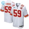 Joshua Kaindoh 59 Kansas City Chiefs Super Bowl Lvii Champions Men Game Jersey White stylepulseusa 1