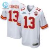 Nazeeh Johnson 13 Kansas City Chiefs Super Bowl Lvii Champions Men Game Jersey White stylepulseusa 1