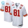 Blake Bell 81 Kansas City Chiefs Super Bowl Lvii Champions Men Game Jersey White stylepulseusa 1