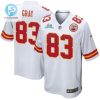 Noah Gray 83 Kansas City Chiefs Super Bowl Lvii Champions Men Game Jersey White stylepulseusa 1