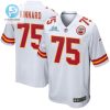 Darian Kinnard 75 Kansas City Chiefs Super Bowl Lvii Champions Men Game Jersey White stylepulseusa 1