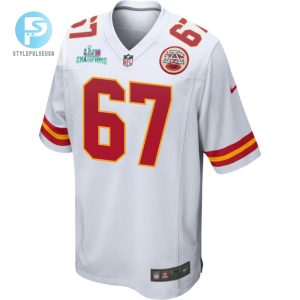 Lucas Niang 67 Kansas City Chiefs Super Bowl Lvii Champions Men Game Jersey White stylepulseusa 1 2