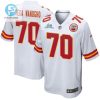 Prince Tega Wanogho 70 Kansas City Chiefs Super Bowl Lvii Champions Men Game Jersey White stylepulseusa 1