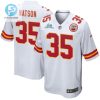 Jaylen Watson 35 Kansas City Chiefs Super Bowl Lvii Champions Men Game Jersey White stylepulseusa 1