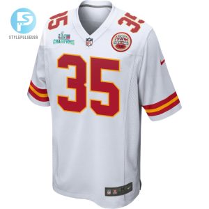 Jaylen Watson 35 Kansas City Chiefs Super Bowl Lvii Champions Men Game Jersey White stylepulseusa 1 2