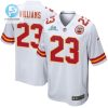 Joshua Williams 23 Kansas City Chiefs Super Bowl Lvii Champions Men Game Jersey White stylepulseusa 1