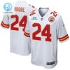 Skyy Moore 24 Kansas City Chiefs Super Bowl Lvii Champions Men Game Jersey White stylepulseusa 1