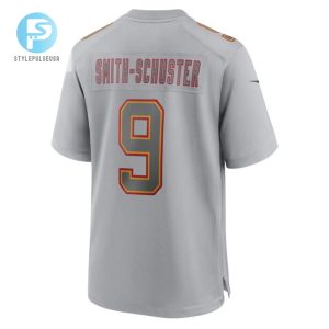 Juju Smithschuster 9 Kansas City Chiefs Super Bowl Lvii Patch Atmosphere Fashion Game Jersey Gray stylepulseusa 1 2