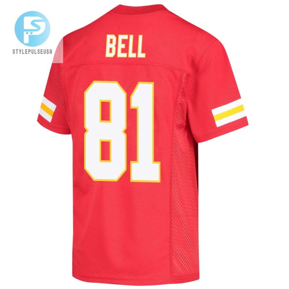 Blake Bell 81 Kansas City Chiefs Super Bowl Lvii Champions Youth Game Jersey  Red 