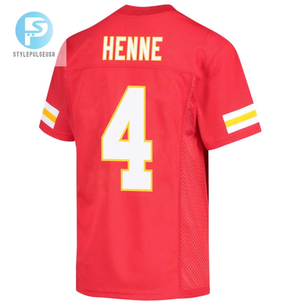 Chad Henne 4 Kansas City Chiefs Super Bowl Lvii Champions Youth Game Jersey  Red 