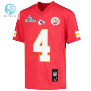 Chad Henne 4 Kansas City Chiefs Super Bowl Lvii Champions Youth Game Jersey Red stylepulseusa 1 2