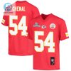 Leo Chenal 54 Kansas City Chiefs Super Bowl Lvii Champions Youth Game Jersey Red stylepulseusa 1