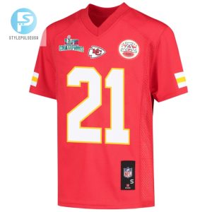 Trent Mcduffie 21 Kansas City Chiefs Super Bowl Lvii Champions Youth Game Jersey Red stylepulseusa 1 2