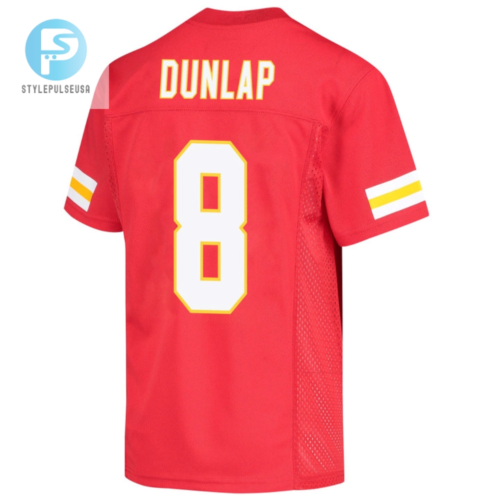 Carlos Dunlap 8 Kansas City Chiefs Super Bowl Lvii Champions Youth Game Jersey  Red 