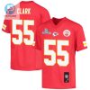 Frank Clark 55 Kansas City Chiefs Super Bowl Lvii Champions Youth Game Jersey Red stylepulseusa 1