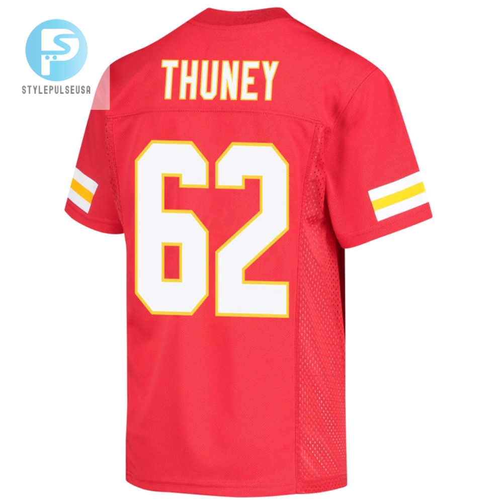 Joe Thuney 62 Kansas City Chiefs Super Bowl Lvii Champions Youth Game Jersey  Red 