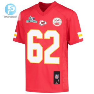 Joe Thuney 62 Kansas City Chiefs Super Bowl Lvii Champions Youth Game Jersey Red stylepulseusa 1 2