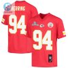 Malik Herring 94 Kansas City Chiefs Super Bowl Lvii Champions Youth Game Jersey Red stylepulseusa 1