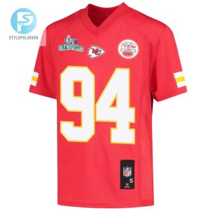 Malik Herring 94 Kansas City Chiefs Super Bowl Lvii Champions Youth Game Jersey Red stylepulseusa 1 2