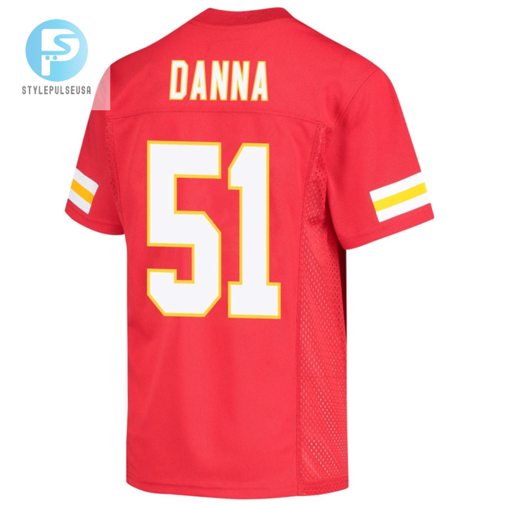 Mike Danna 51 Kansas City Chiefs Super Bowl Lvii Champions Youth Game Jersey  Red 