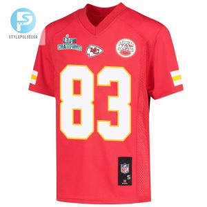 Noah Gray 83 Kansas City Chiefs Super Bowl Lvii Champions Youth Game Jersey Red stylepulseusa 1 2