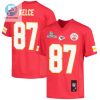 Travis Kelce 87 Kansas City Chiefs Super Bowl Lvii Champions Youth Game Jersey Red stylepulseusa 1