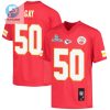 Willie Gay 50 Kansas City Chiefs Super Bowl Lvii Champions Youth Game Jersey Red stylepulseusa 1