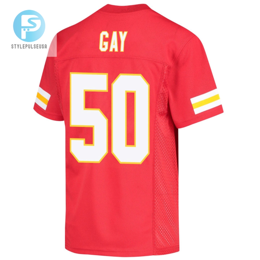 Willie Gay 50 Kansas City Chiefs Super Bowl Lvii Champions Youth Game Jersey  Red 