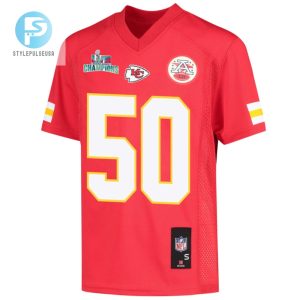 Willie Gay 50 Kansas City Chiefs Super Bowl Lvii Champions Youth Game Jersey Red stylepulseusa 1 2