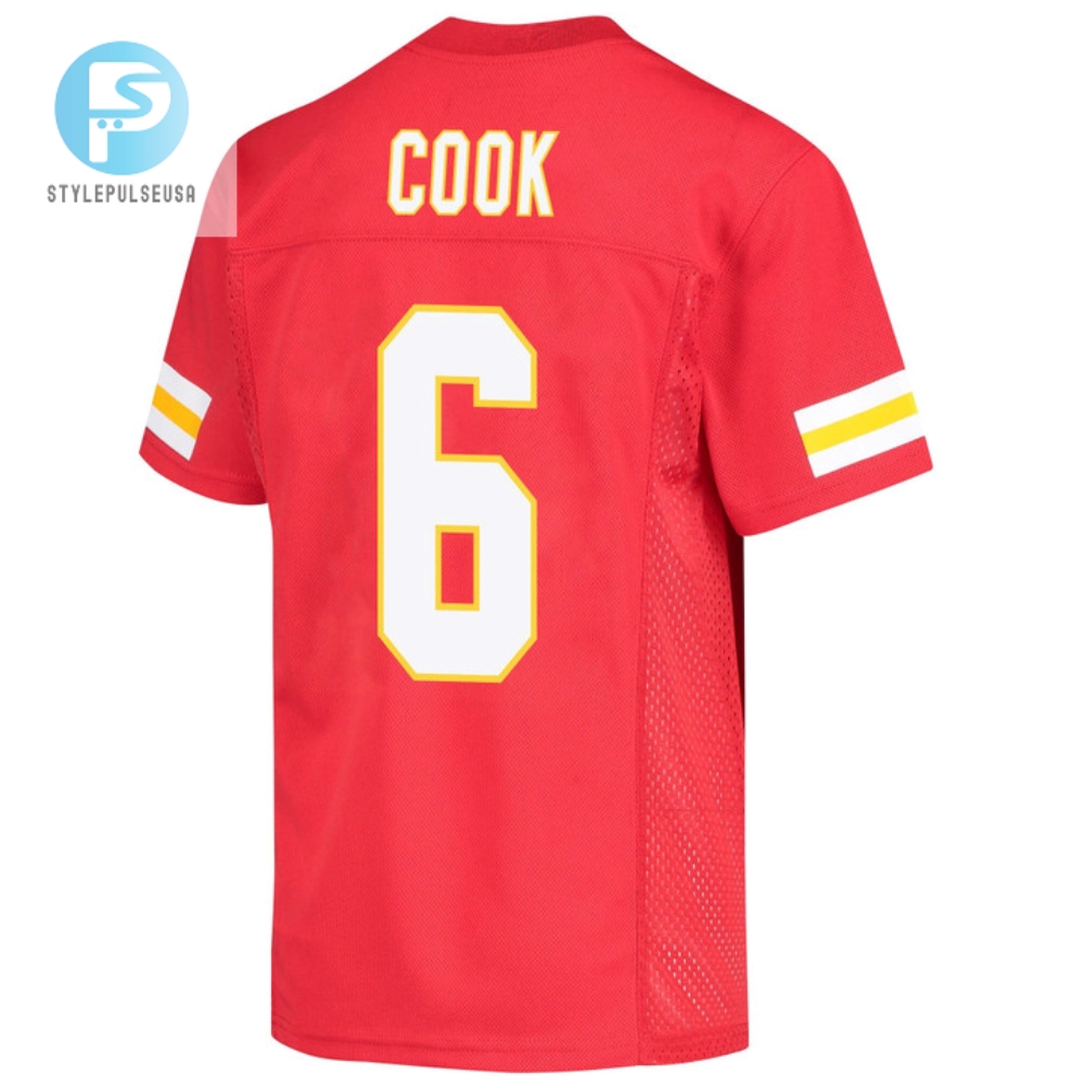 Bryan Cook 6 Kansas City Chiefs Super Bowl Lvii Champions Youth Game Jersey  Red 
