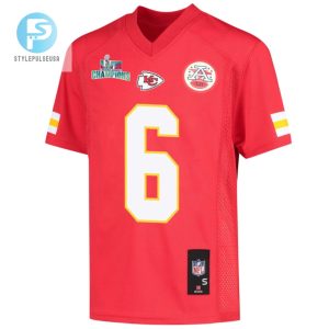 Bryan Cook 6 Kansas City Chiefs Super Bowl Lvii Champions Youth Game Jersey Red stylepulseusa 1 2