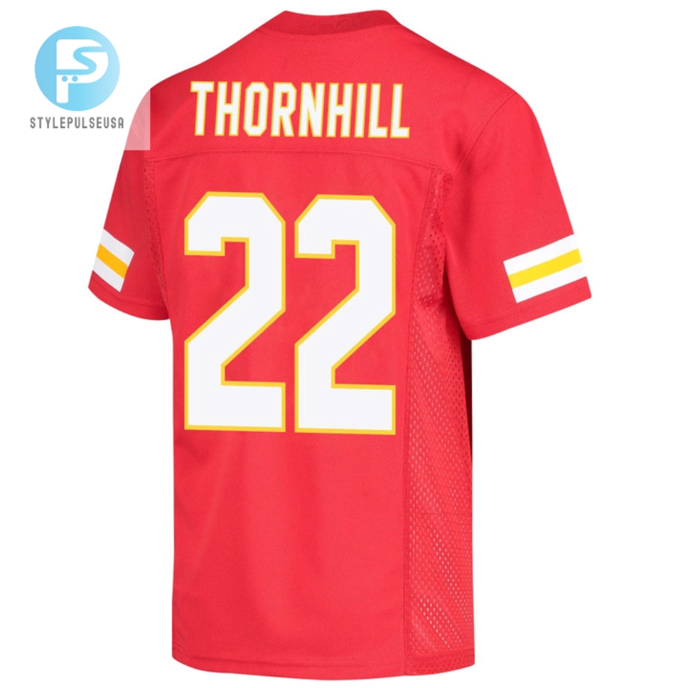 Juan Thornhill 22 Kansas City Chiefs Super Bowl Lvii Champions Youth Game Jersey  Red 