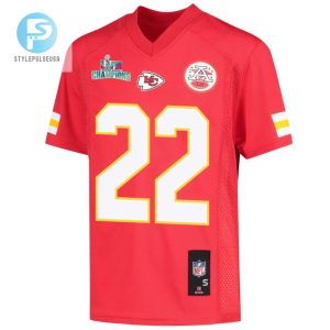 Juan Thornhill 22 Kansas City Chiefs Super Bowl Lvii Champions Youth Game Jersey Red stylepulseusa 1 2