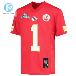 Jerick Mckinnon 1 Kansas City Chiefs Super Bowl Lvii Champions Youth Game Jersey Red stylepulseusa 1 2