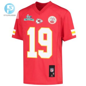 Kadarius Toney 19 Kansas City Chiefs Super Bowl Lvii Champions Youth Game Jersey Red stylepulseusa 1 2