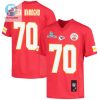 Prince Tega Wanogho 70 Kansas City Chiefs Super Bowl Lvii Champions Youth Game Jersey Red stylepulseusa 1