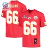 Brandon Williams 66 Kansas City Chiefs Super Bowl Lvii Champions Youth Game Jersey Red stylepulseusa 1