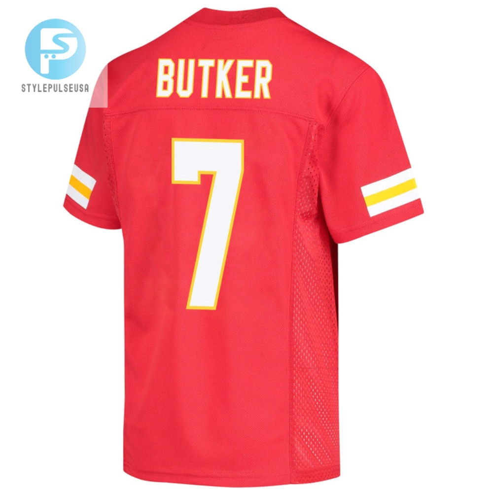 Harrison Butker 7 Kansas City Chiefs Super Bowl Lvii Champions Youth Game Jersey  Red 