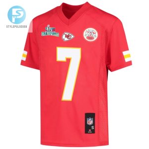 Harrison Butker 7 Kansas City Chiefs Super Bowl Lvii Champions Youth Game Jersey Red stylepulseusa 1 2