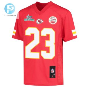 Joshua Williams 23 Kansas City Chiefs Super Bowl Lvii Champions Youth Game Jersey Red stylepulseusa 1 2