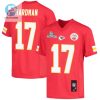 Mecole Hardman 17 Kansas City Chiefs Super Bowl Lvii Champions Youth Game Jersey Red stylepulseusa 1