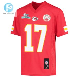 Mecole Hardman 17 Kansas City Chiefs Super Bowl Lvii Champions Youth Game Jersey Red stylepulseusa 1 2