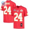 Skyy Moore 24 Kansas City Chiefs Super Bowl Lvii Champions Youth Game Jersey Red stylepulseusa 1