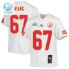 Lucas Niang 67 Kansas City Chiefs Super Bowl Lvii Champions Youth Game Jersey White stylepulseusa 1